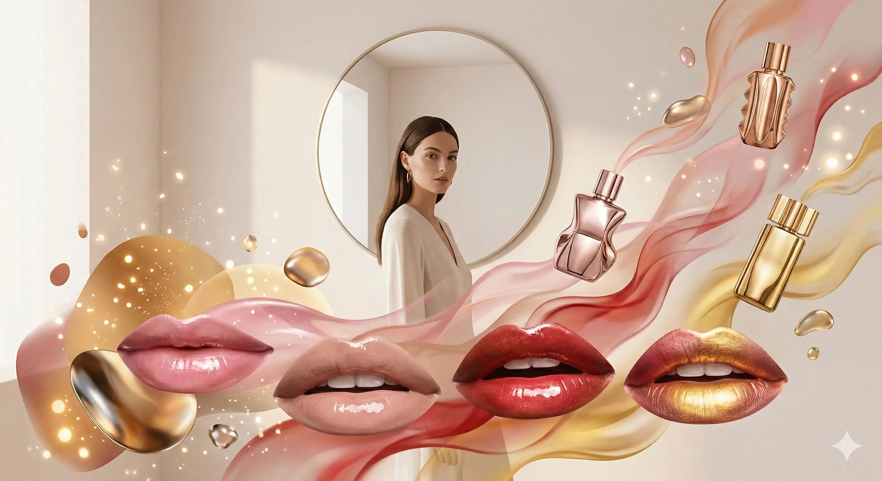 Slide Fragrâncias e Batons: Acordos que se Complementam