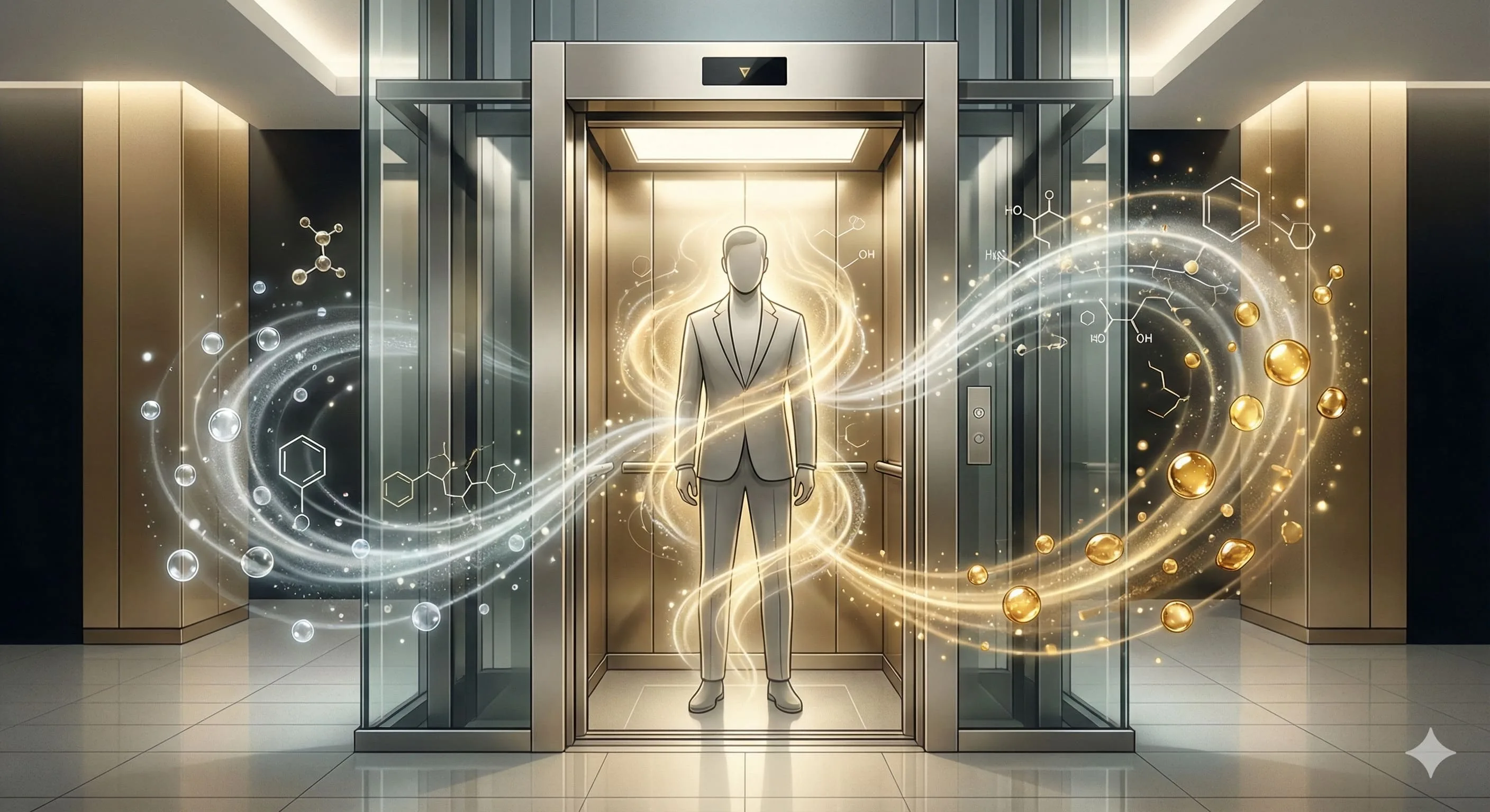 Capa do post A Ciência do "Perfume de Elevador": Por Que Alguns Atravessam Paredes