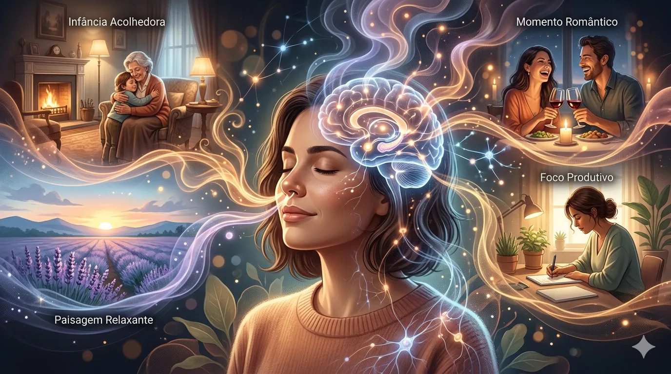 Slide Aromas que alteram seu estado emocional: o que a ciência e a perfumaria sabem sobre isso